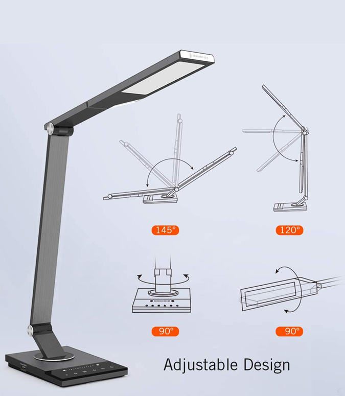 lámpara led de metal para escritorio 