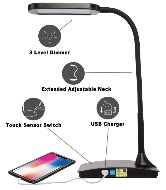 lámpara led para escritorio 