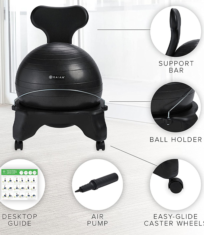 Sillas Gaiam Balance Ball