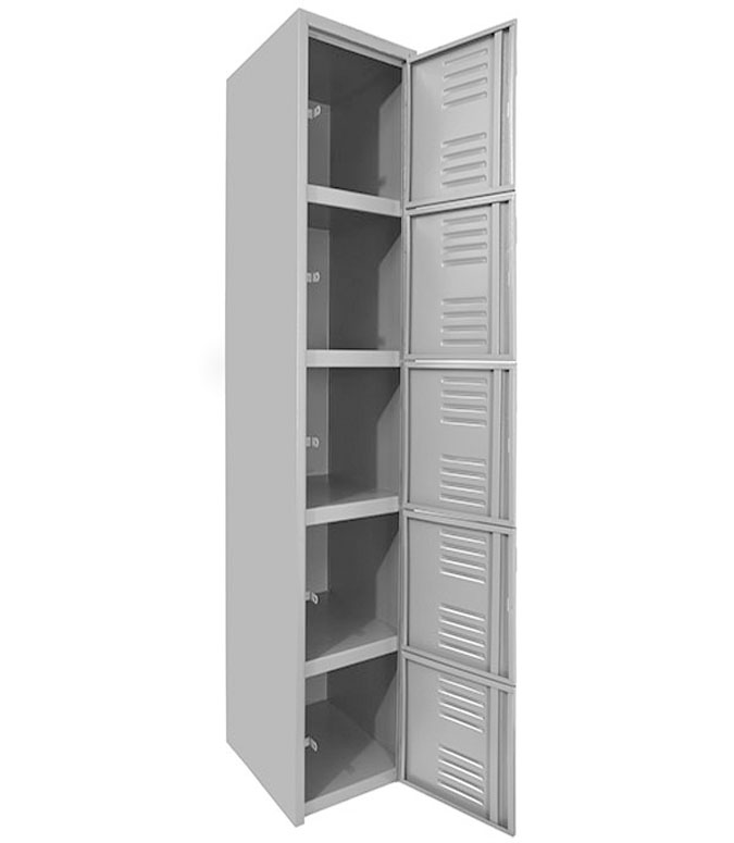 Locker 5 Puertas Serie B Gris